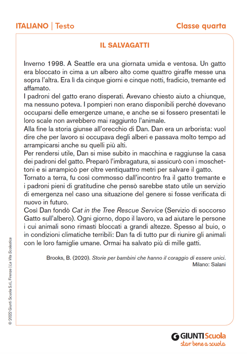 Il salvagatti | Giunti Scuola Il salvagatti | Giunti Scuola