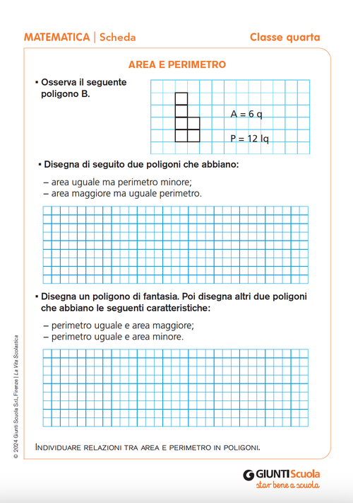 Area e perimetro | Giunti Scuola Area e perimetro | Giunti Scuola