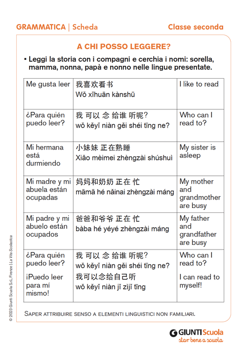 A chi posso leggere? | Giunti Scuola