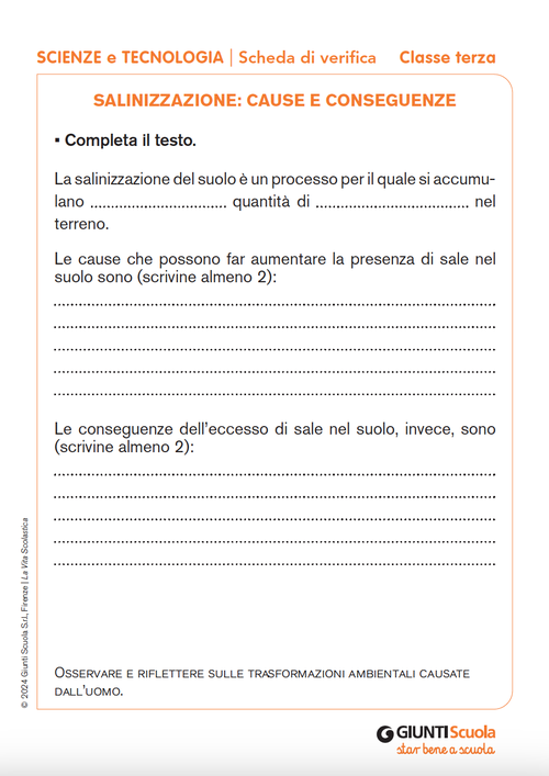 Salinizzazione: cause e conseguenze | Giunti Scuola Salinizzazione: cause e conseguenze | Giunti Scuola