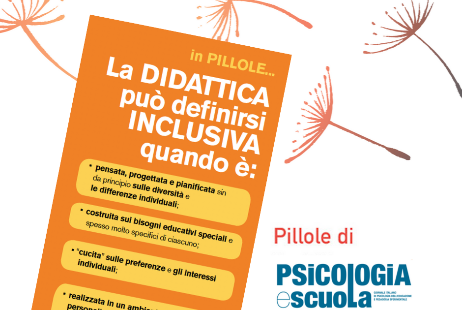 I 4 Pilastri Della Didattica Inclusiva Che cos'è la didattica inclusiva? - “Pillole” per star bene a scuola