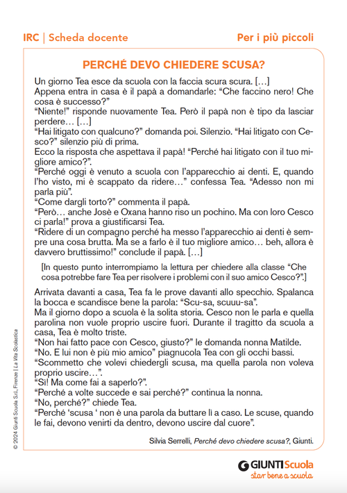 Perché devo chiedere scusa? | Giunti Scuola Perché devo chiedere scusa? | Giunti Scuola