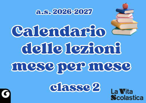 Calendario annuale delle attività | Classe 2 | Giunti Scuola