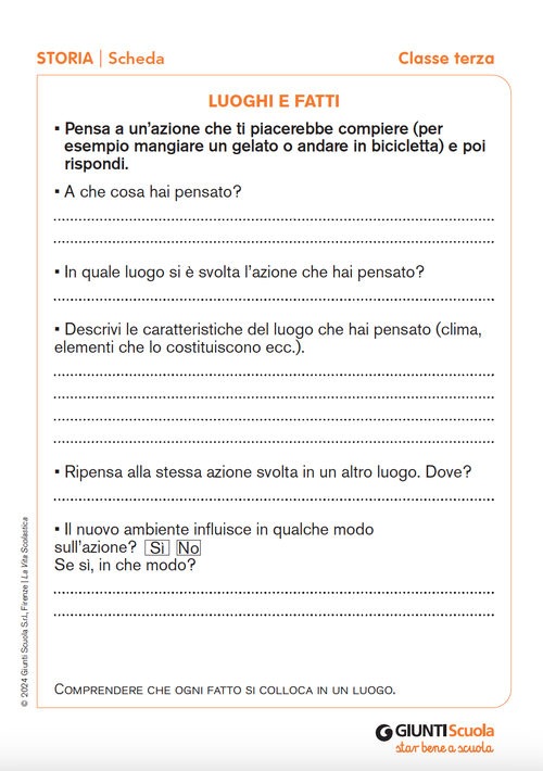 Luoghi e fatti | Giunti Scuola