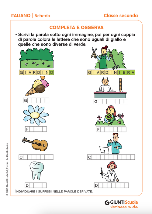 Completa e osserva | Giunti Scuola Completa e osserva | Giunti Scuola