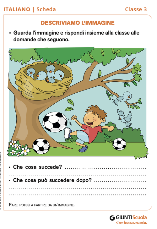 Descriviamo l'immagine | Giunti Scuola Descriviamo l'immagine | Giunti Scuola