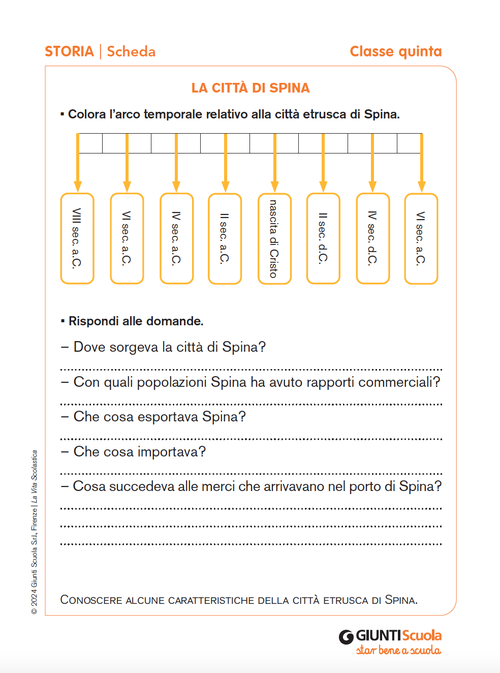 La città di Spina | Giunti Scuola La città di Spina | Giunti Scuola
