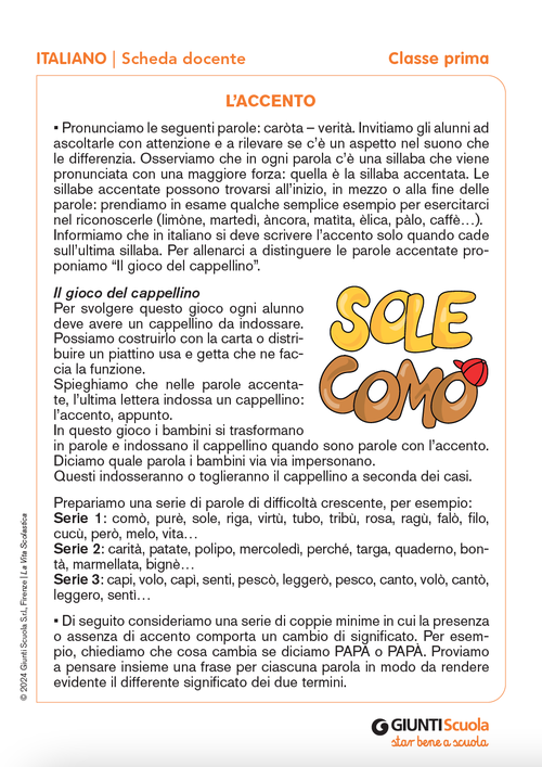 L’accento | Giunti Scuola L’accento | Giunti Scuola