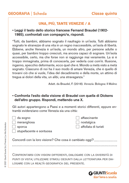 Una, più, tante Venezie / A e B | Giunti Scuola Una, più, tante Venezie / A e B | Giunti Scuola