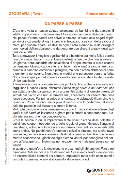 Da paese a paese | Giunti Scuola Da paese a paese | Giunti Scuola