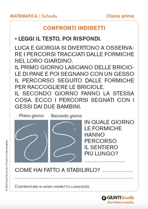 Confronti indiretti | Giunti Scuola Confronti indiretti | Giunti Scuola