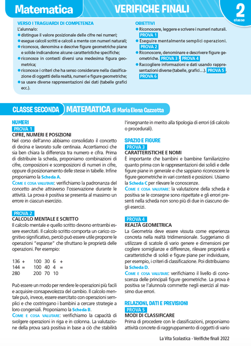 Guida alle verifiche finali | Matematica 2 | Giunti Scuola Guida alle verifiche finali | Matematica 2 | Giunti Scuola
