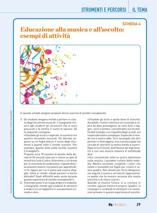 Educazione alla musica e all’ascolto: esempi di attività | Giunti Scuola