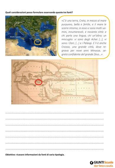 I Cretesi | Scheda 3 | Giunti Scuola I Cretesi | Scheda 3 | Giunti Scuola