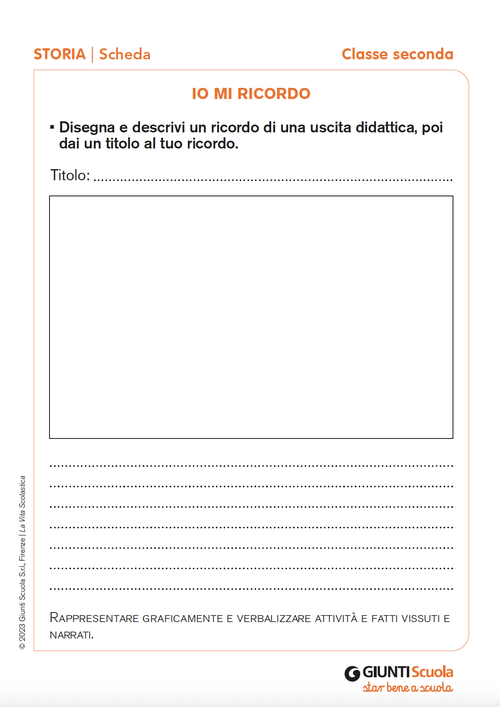 Io mi ricordo | Giunti Scuola Io mi ricordo | Giunti Scuola