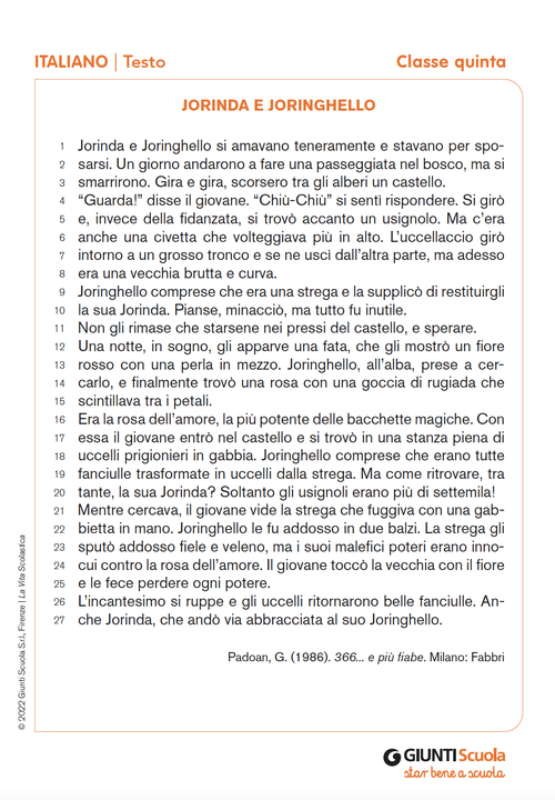 Jorinda e Joringhello | Giunti Scuola Jorinda e Joringhello | Giunti Scuola