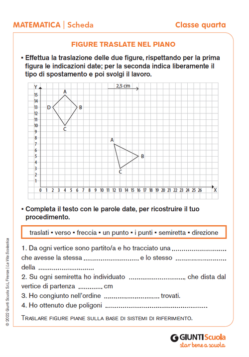 Figure traslate nel piano | Giunti Scuola Figure traslate nel piano | Giunti Scuola