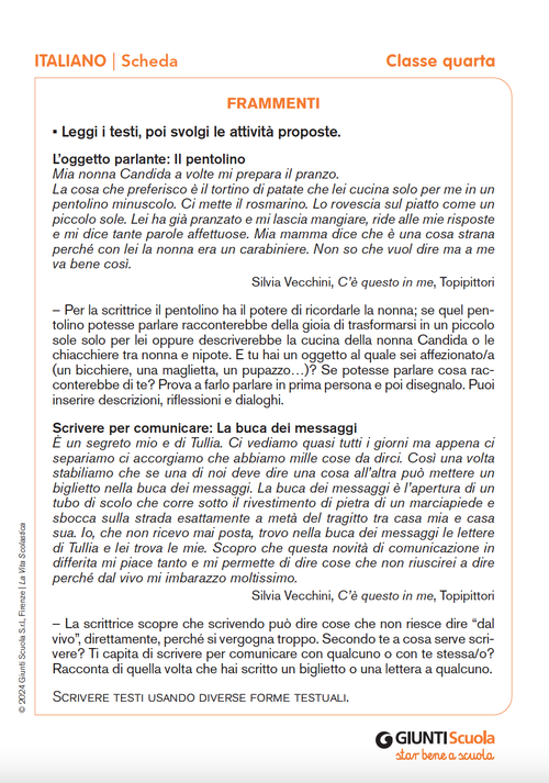 Frammenti | Giunti Scuola Frammenti | Giunti Scuola