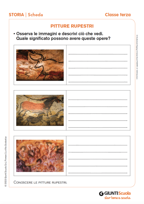 Pitture rupestri | Giunti Scuola Pitture rupestri | Giunti Scuola