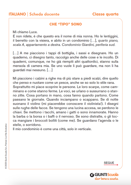 Che “tipo” sono | Giunti Scuola Che “tipo” sono | Giunti Scuola