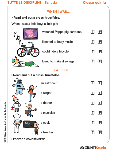 When I was... | Giunti Scuola
