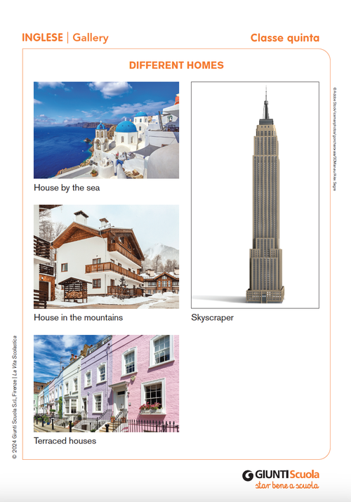 Different homes | Giunti Scuola Different homes | Giunti Scuola