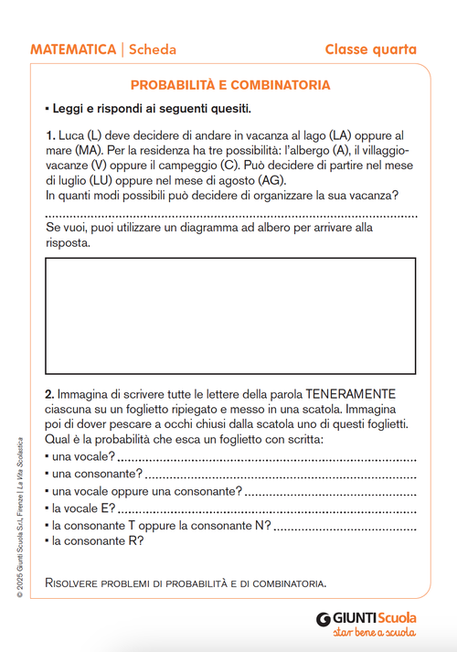 Probabilità e combinatoria | Giunti Scuola Probabilità e combinatoria | Giunti Scuola