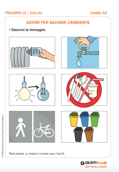 Azioni per salvare l'ambiente | Giunti Scuola Azioni per salvare l'ambiente | Giunti Scuola