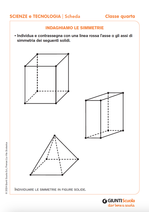 Indaghiamo le simmetrie | Giunti Scuola Indaghiamo le simmetrie | Giunti Scuola