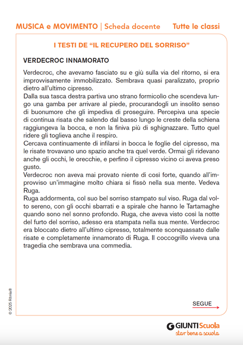 I testi de "Il recupero del sorriso" | Giunti Scuola I testi de "Il recupero del sorriso" | Giunti Scuola