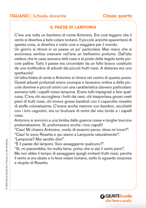 Il paese di Lamponia | Giunti Scuola Il paese di Lamponia | Giunti Scuola