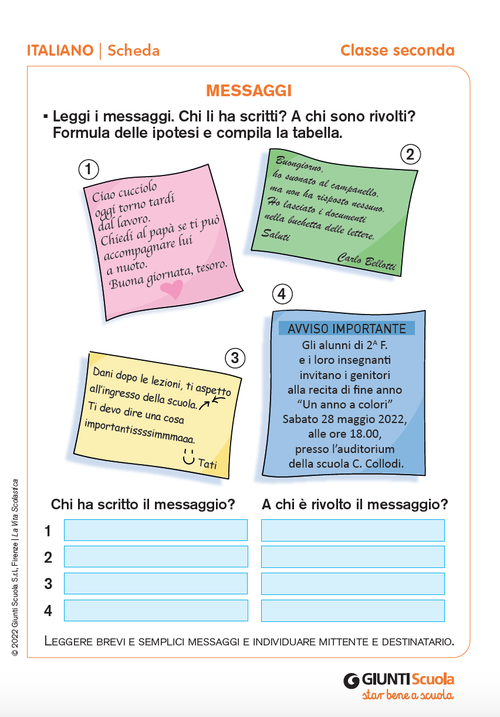 Messaggi | Giunti Scuola Messaggi | Giunti Scuola