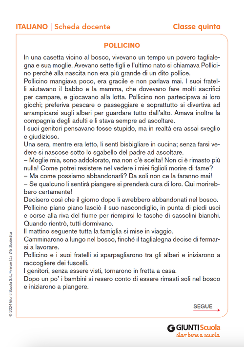 Pollicino | Giunti Scuola Pollicino | Giunti Scuola