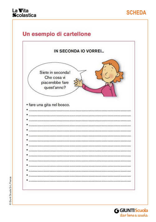 Un esempio di cartellone | Giunti Scuola Un esempio di cartellone | Giunti Scuola