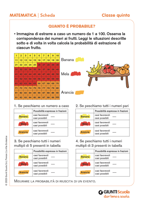 Quanto è probabile? | Giunti Scuola Quanto è probabile? | Giunti Scuola