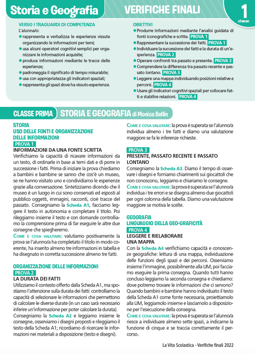 Guida alle verifiche finali | Storia e Geografia 1 | Giunti Scuola Guida alle verifiche finali | Storia e Geografia 1 | Giunti Scuola