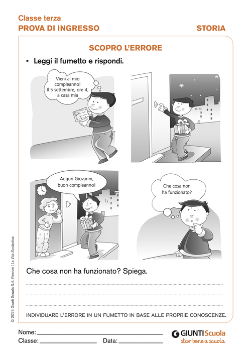 Scopro l'errore | Giunti Scuola Scopro l'errore | Giunti Scuola