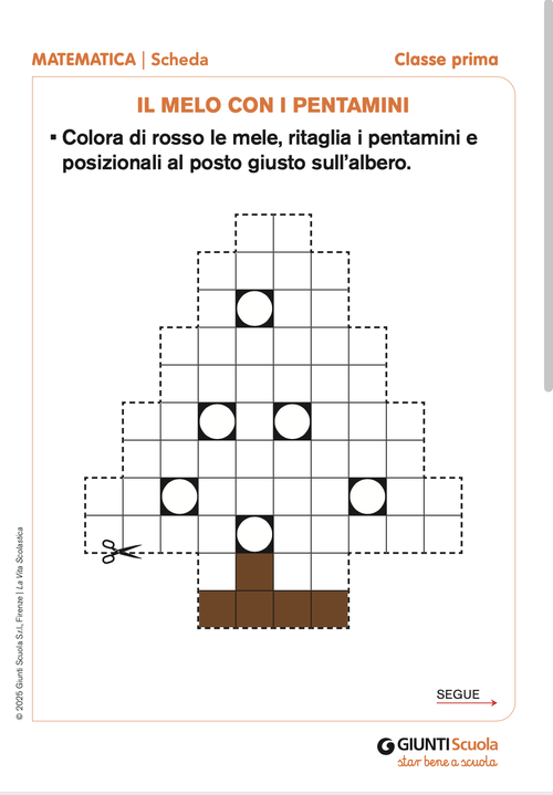 Il melo con i pentamini | Giunti Scuola Il melo con i pentamini | Giunti Scuola