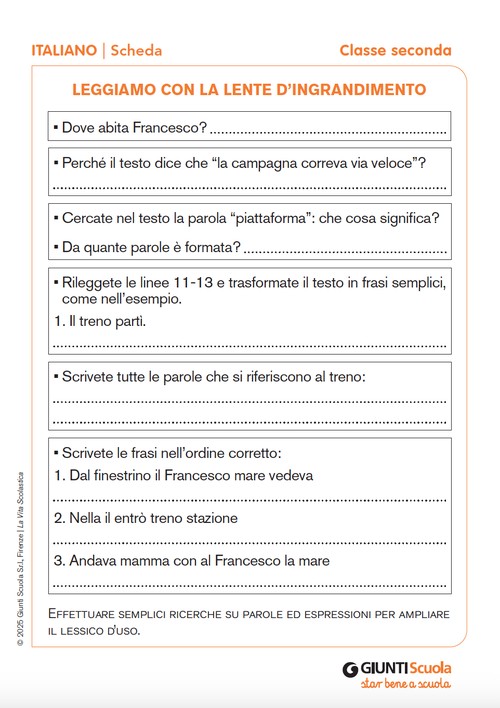 Leggiamo con la lente d’ingrandimento | Giunti Scuola Leggiamo con la lente d’ingrandimento | Giunti Scuola