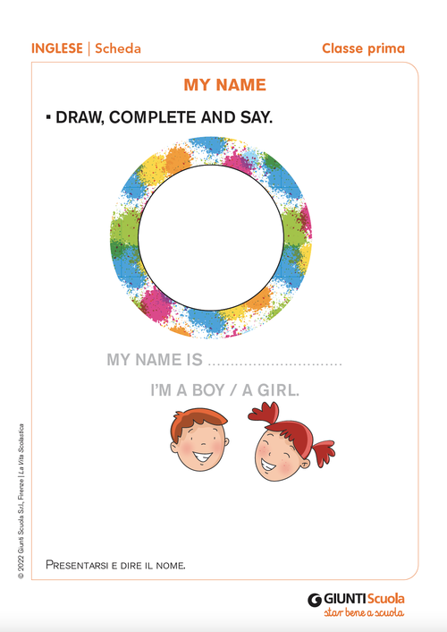 My name | Giunti Scuola My name | Giunti Scuola