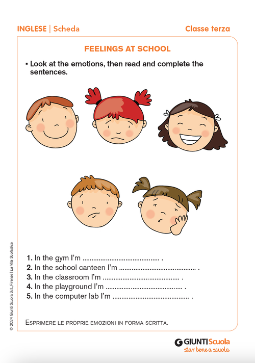 Feelings at school | Giunti Scuola