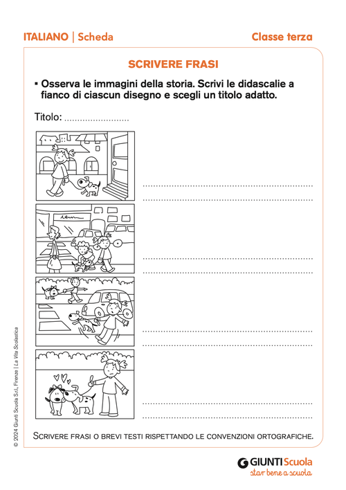 Scrivere frasi | Giunti Scuola Scrivere frasi | Giunti Scuola