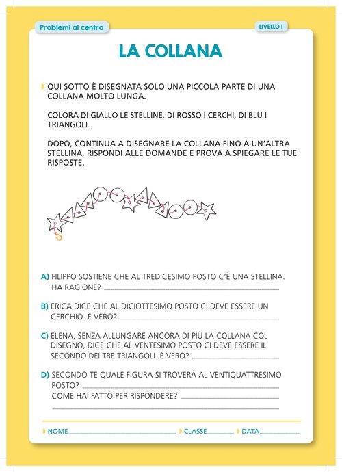 Problema | La collana | Giunti Scuola Problema | La collana | Giunti Scuola