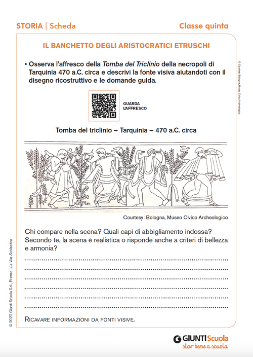 Il banchetto degli aristocratici etruschi | Giunti Scuola Il banchetto degli aristocratici etruschi | Giunti Scuola