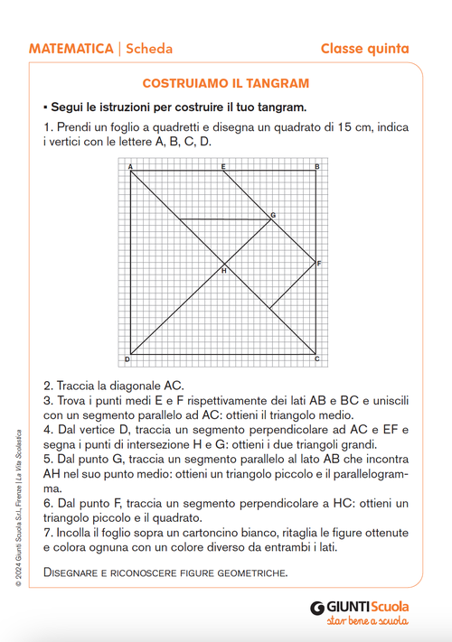 Costruiamo il tangram | Giunti Scuola Costruiamo il tangram | Giunti Scuola