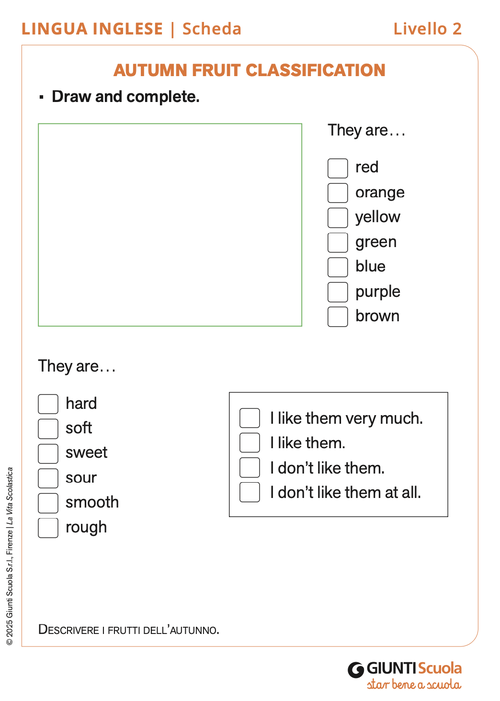 Autumns Fruit Classification | Giunti Scuola