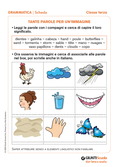 Tante parole per un'immagine | Giunti Scuola Tante parole per un'immagine | Giunti Scuola