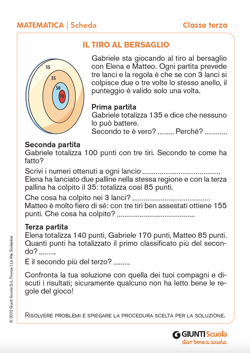 Il tiro al bersaglio | Giunti Scuola Il tiro al bersaglio | Giunti Scuola