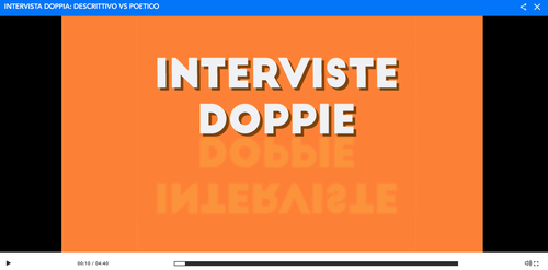 Intervista doppia - Testo descrittivo e poetico - Dbookeasy | Giunti Scuola Intervista doppia - Testo descrittivo e poetico - Dbookeasy | Giunti Scuola