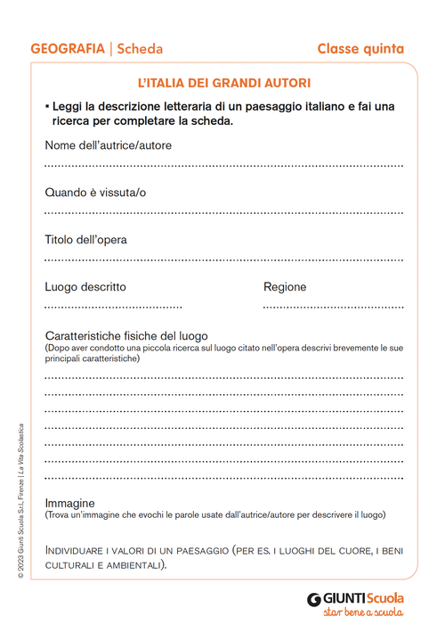 L'Italia dei grandi autori | Giunti Scuola L'Italia dei grandi autori | Giunti Scuola
